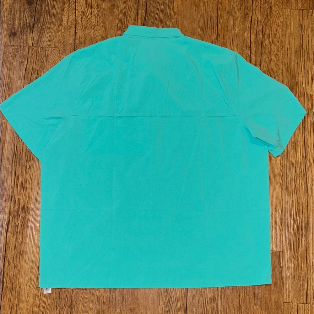 Eddie Bauer Men's Teal Button Down Shirt - Picture 11 of 11
